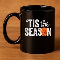 Tis The Season Basketball Player Gift 11oz C Handle Ceramic Mug