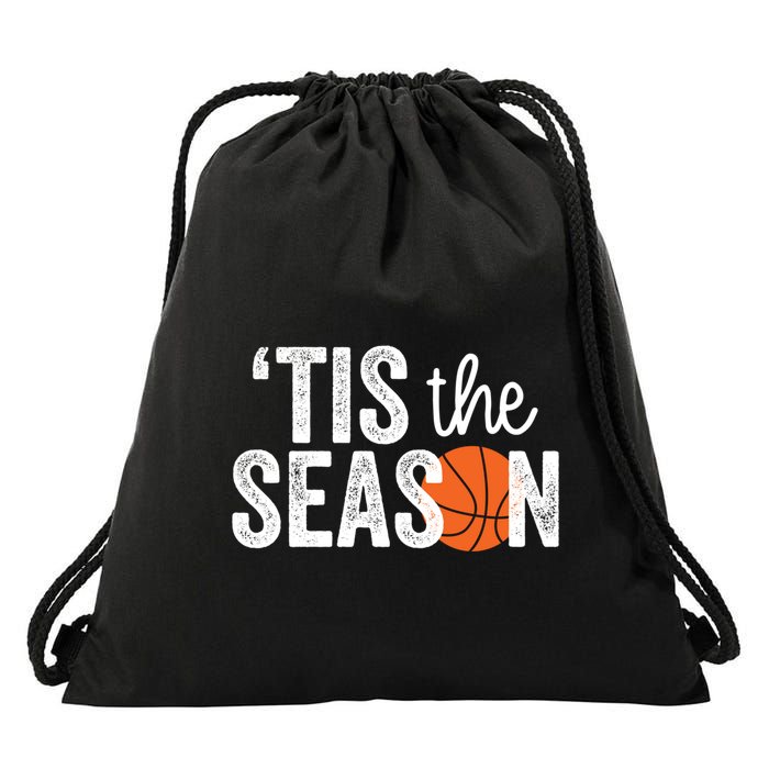 Tis The Season Basketball Player Gift Drawstring Bag