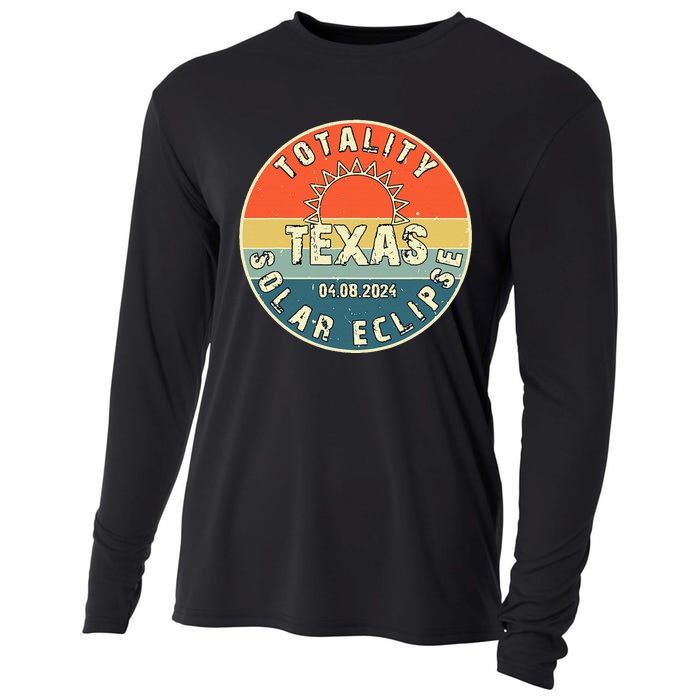 Totality Texas Solar Eclipse 2024 America Total Eclipse Cooling Performance Long Sleeve Crew