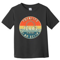 Totality Texas Solar Eclipse 2024 America Total Eclipse Toddler T-Shirt