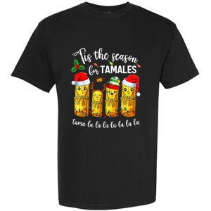 Tis The Santa Hat Season For Tamales Tama Lalalalalalalall Garment-Dyed Heavyweight T-Shirt