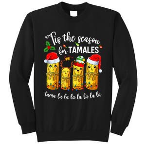 Tis The Santa Hat Season For Tamales Tama Lalalalalalalall Sweatshirt