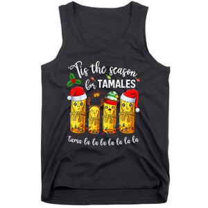 Tis The Santa Hat Season For Tamales Tama Lalalalalalalall Tank Top