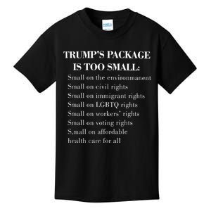 Trump Too Small Trump’S Package Is To Small Kids T-Shirt