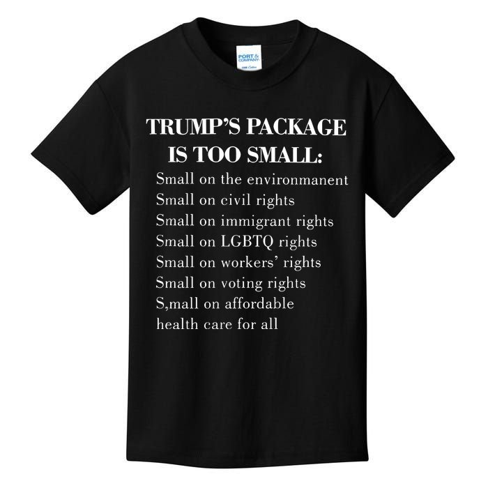 Trump Too Small Trump’S Package Is To Small Kids T-Shirt