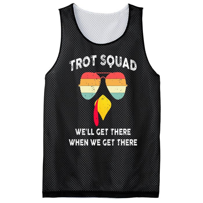 Turkey Trot Squad We'll Get There When We Get There Mesh Reversible Basketball Jersey Tank