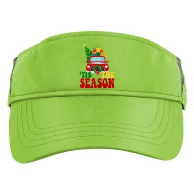 Tis The Season Jolly Christmas Truck Adult Drive Performance Visor