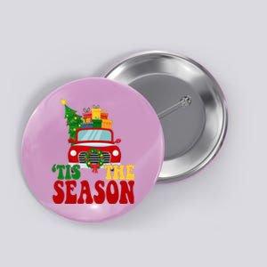 Tis The Season Jolly Christmas Truck Button