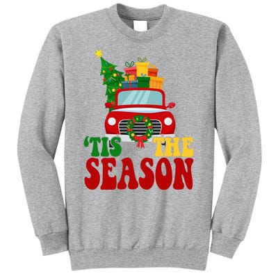 Tis The Season Jolly Christmas Truck Sweatshirt