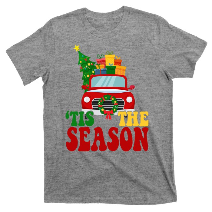 Tis The Season Jolly Christmas Truck T-Shirt