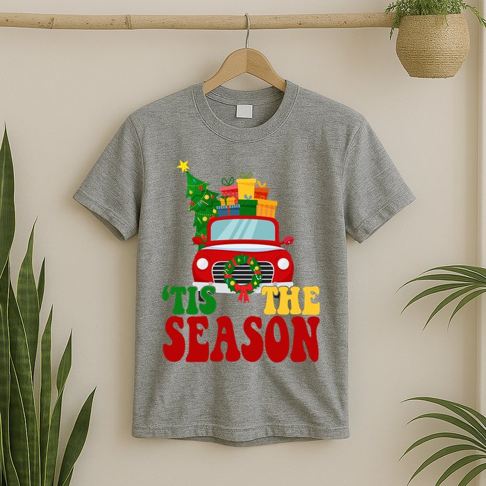 Tis The Season Jolly Christmas Truck T-Shirt