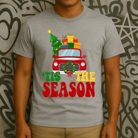 Tis The Season Jolly Christmas Truck T-Shirt