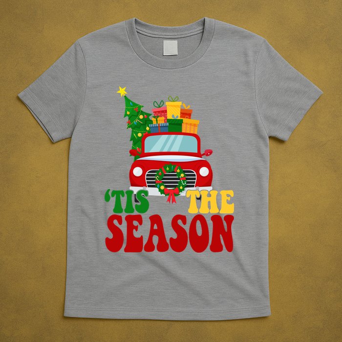 Tis The Season Jolly Christmas Truck T-Shirt