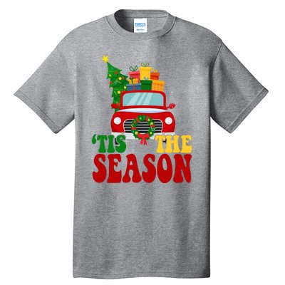 Tis The Season Jolly Christmas Truck Tall T-Shirt