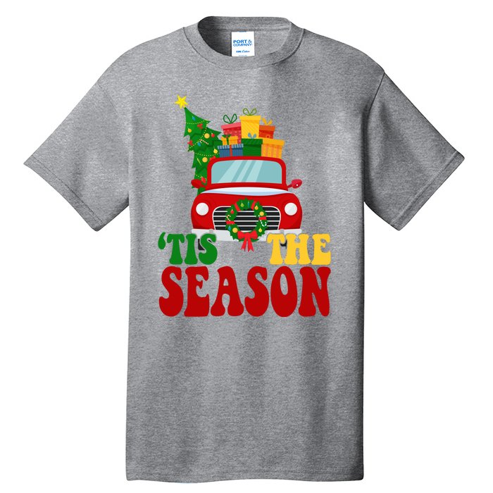 Tis The Season Jolly Christmas Truck Tall T-Shirt