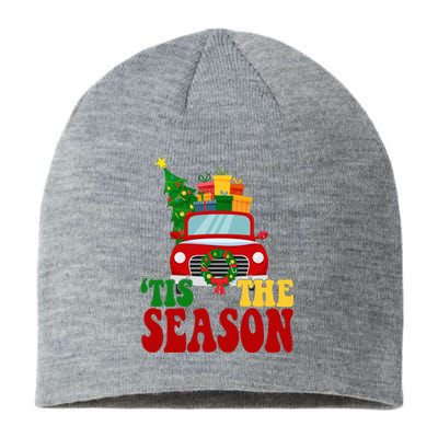 Tis The Season Jolly Christmas Truck Sustainable Beanie