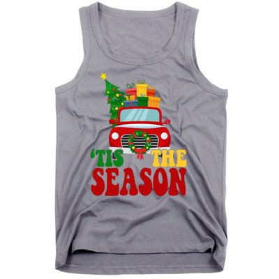 Tis The Season Jolly Christmas Truck Tank Top