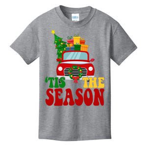 Tis The Season Jolly Christmas Truck Kids T-Shirt