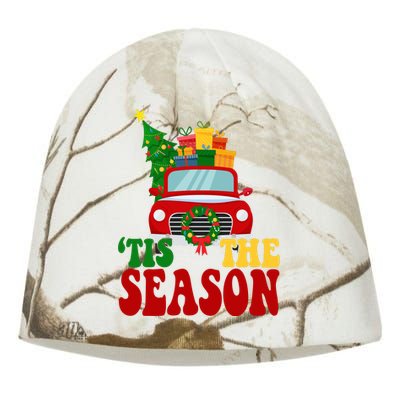 Tis The Season Jolly Christmas Truck Kati - Camo Knit Beanie