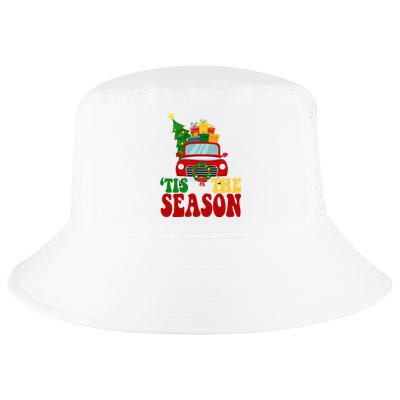 Tis The Season Jolly Christmas Truck Cool Comfort Performance Bucket Hat