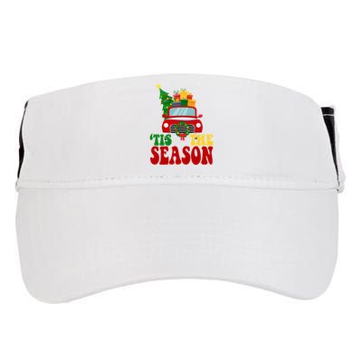 Tis The Season Jolly Christmas Truck Adult Drive Performance Visor