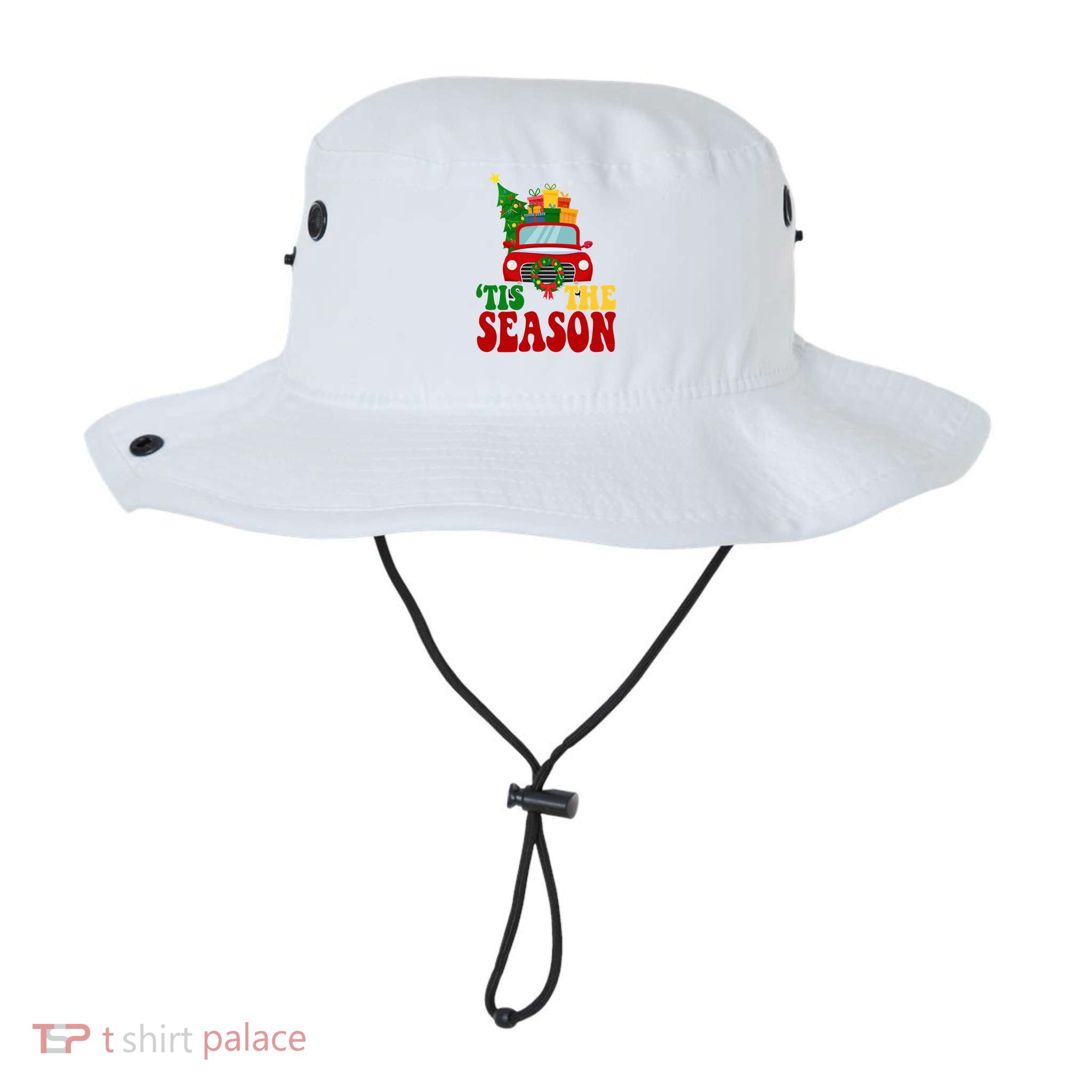 Tis The Season Jolly Christmas Truck Bucket Hat