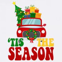 Tis The Season Jolly Christmas Truck Beanie