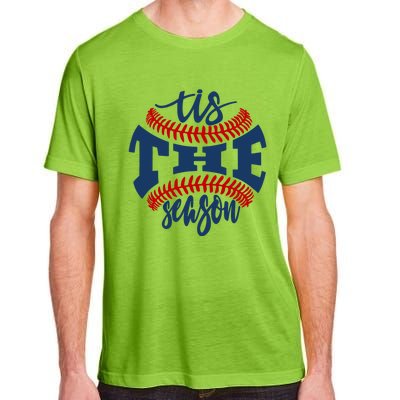 Tis The Season Baseball Softball Lovers Gift Adult ChromaSoft Performance T-Shirt