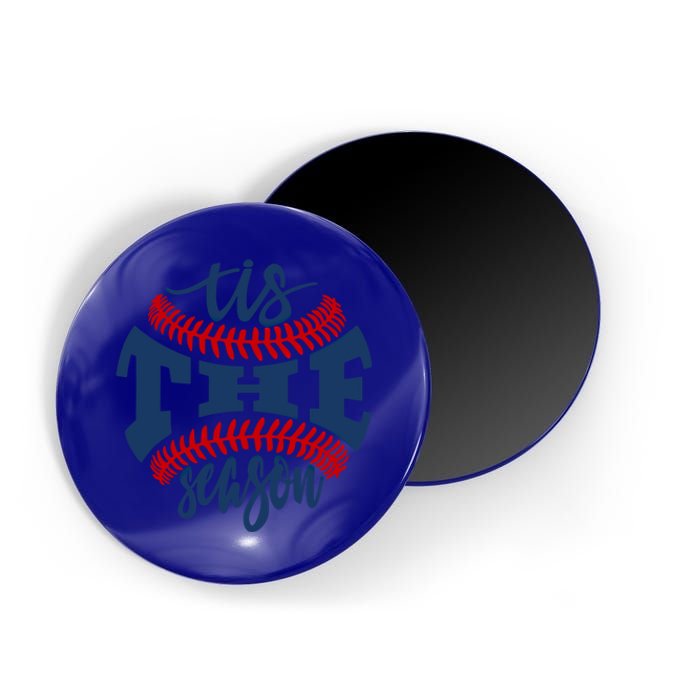 Tis The Season Baseball Softball Lovers Gift Magnet