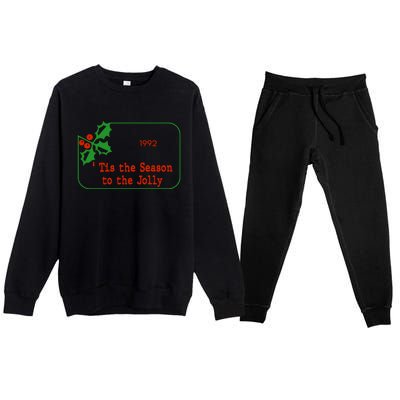 Tis The Season To The Jolly 1992 Premium Crewneck Sweatsuit Set