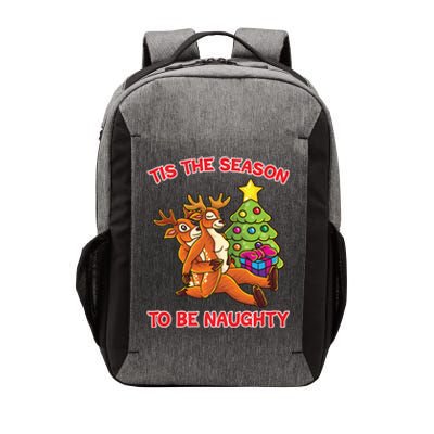 Tis The Season To Be Naughty Humping Reindeer Love Couple Gift Vector Backpack