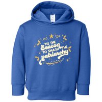 Tis The Season To Smash The Patriarchy Feminist Xmas Meme Funny Gift Toddler Hoodie