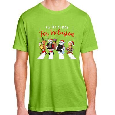 Tis The Season For Inclusion Xmas Ot Pt Slp Therapy Holiday Adult ChromaSoft Performance T-Shirt