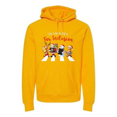 Tis The Season For Inclusion Xmas Ot Pt Slp Therapy Holiday Premium Hoodie