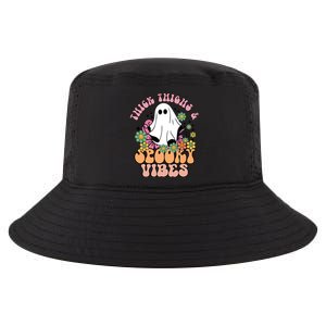 Thick Thighs Spooky Vibe Groovy Witchy Halloween Costume Cute Gift Cool Comfort Performance Bucket Hat