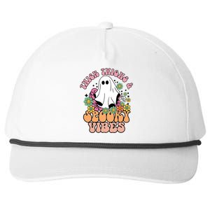 Thick Thighs Spooky Vibe Groovy Witchy Halloween Costume Cute Gift Snapback Five-Panel Rope Hat