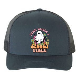 Thick Thighs Spooky Vibe Groovy Witchy Halloween Costume Cute Gift Yupoong Adult 5-Panel Trucker Hat