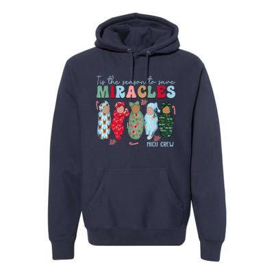 Tis The Season To Save Miracles Nicu Crew Nurse Christmas Premium Hoodie