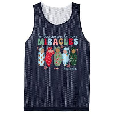 Tis The Season To Save Miracles Nicu Crew Nurse Christmas Mesh Reversible Basketball Jersey Tank