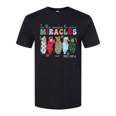 Tis The Season To Save Miracles Nicu Crew Nurse Christmas Softstyle CVC T-Shirt