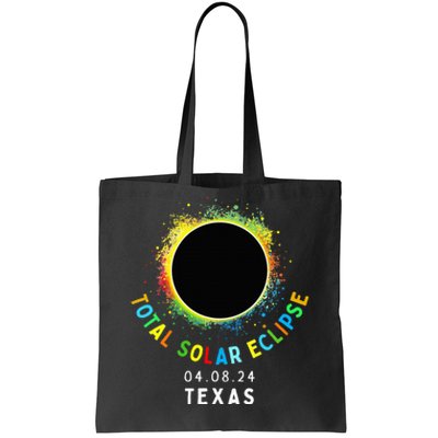 Texas Total Solar Eclipse Totality April 8 2024 Tote Bag