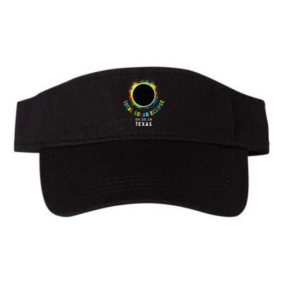 Texas Total Solar Eclipse Totality April 8 2024 Valucap Bio-Washed Visor