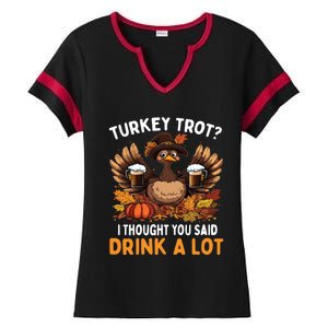 Turkey Trot Squad Running Ing Matching Thanksgiving Gift Ladies Halftime Notch Neck Tee