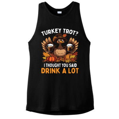 Turkey Trot Squad Running Ing Matching Thanksgiving Gift Ladies PosiCharge Tri-Blend Wicking Tank