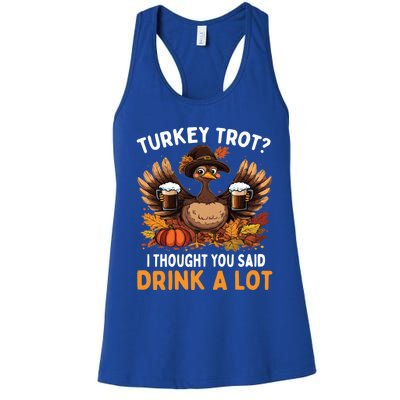 Turkey Trot Squad Running Ing Matching Thanksgiving Gift Women's Racerback Tank