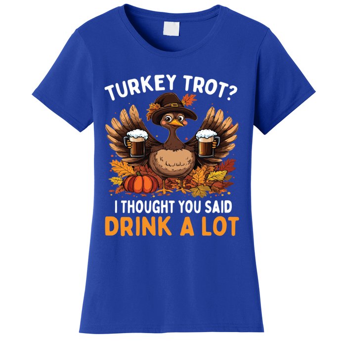 Turkey Trot Squad Running Ing Matching Thanksgiving Gift Women's T-Shirt