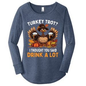 Turkey Trot Squad Running Ing Matching Thanksgiving Gift Women's Perfect Tri Tunic Long Sleeve Shirt