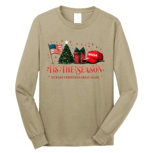 Tis The Season Trump Maga 2024 Make Christmas Great Again Long Sleeve Shirt