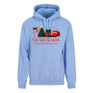 Tis The Season Trump Maga 2024 Make Christmas Great Again Unisex Surf Hoodie