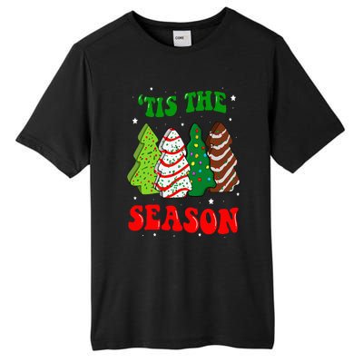 Tis' The Season Christmas Tree Cakes Debbie Groovy Tall Fusion ChromaSoft Performance T-Shirt